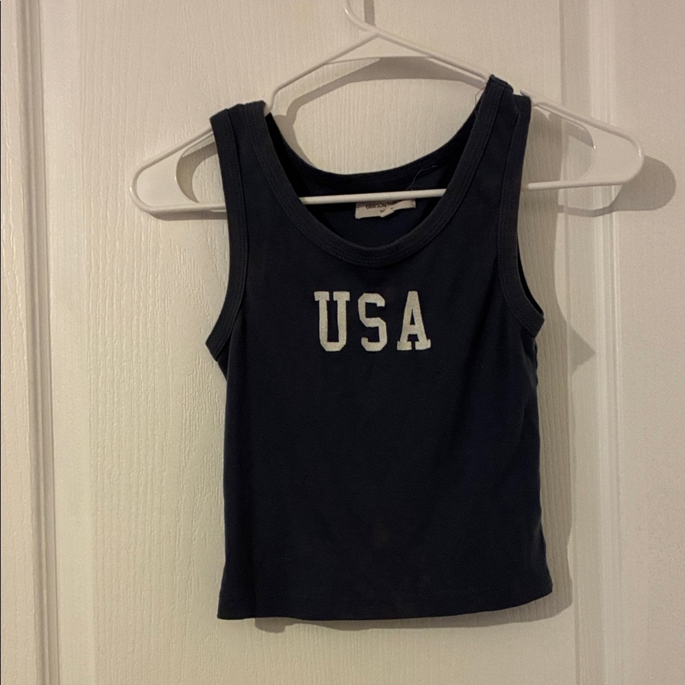 Grayson Threads Navy USA Kids Tank Top